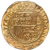 Image 1 : Segovia, Spain, gold 1 escudo, Charles-Joanna, assayer A above ringlet to left, mintmark aqueduct be