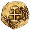 Image 2 : Seville, Spain, gold cob 1 escudo, 1595 date to right, assayer B below mintmark and denomination to