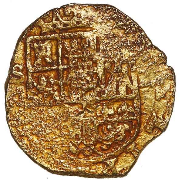 Seville, Spain, gold cob 2 escudos, 1619 G.