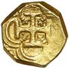 Image 2 : Seville, Spain, gold cob 1 escudo, Philip III or IV, assayer not visible.