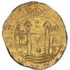 Image 1 : Lima, Peru, gold cob 8 escudos, 1709 M, legend HISPANIA, NGC MS 62 (1715 Fleet Shipwreck Label), ex-