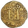 Image 1 : Lima, Peru, gold cob 8 escudos, 1736 N, NGC AU details / mount removed.