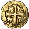 Image 2 : Lima, Peru, gold cob 8 escudos, 1740/39 V, NGC AU details / holed.