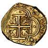 Image 2 : Cartagena, Colombia, gold cob 2 escudos, Philip IV, assayer E above mintmark C to right, dots inside