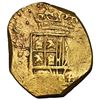Image 1 : Bogota, Colombia, gold cob 2 escudos, Philip IV, assayer not visible (R to right, early to mid-1650s