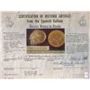 Image 2 : Cut segment of a gold "finger" bar #542, 70.68 grams, marked with fineness XVII and three dots (17-3