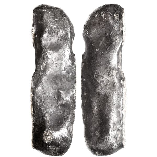 Dutch silver ingot, 877 grams, about 98.5% fine, no visible markings but probably Zeeland/Middelburg