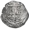 Image 1 : Mexico City, Mexico, cob 8 reales, Philip III, assayer D, Grade 4.