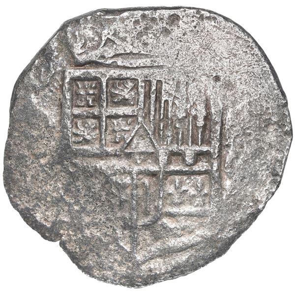 Mexico City, Mexico, cob 8 reales, Philip III, assayer not visible, no Grade on certificate.