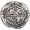 Image 2 : Lima, Peru, cob 2 reales, Philip II, assayer Diego de la Torre, *-II to left, P-dot-D to right, Grad