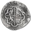 Image 2 : Lima, Peru, cob 2 reales, Philip II, assayer Diego de la Torre, *-ii to left, P-oD to right, Grade 2