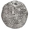 Image 1 : Potosi, Bolivia, cob 8 reales, Philip II, assayer A, Grade 2.
