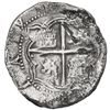 Image 2 : Potosi, Bolivia, cob 8 reales, Philip II, assayer A, Grade 2.