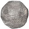Image 1 : Potosi, Bolivia, cob 8 reales, Philip II, assayer A, Grade 2.