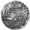 Image 1 : Potosi, Bolivia, cob 8 reales, Philip II, assayer B (5th period), borders of x's on both sides, Grad