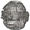 Image 1 : Potosi, Bolivia, cob 8 reales, 1620 T, mintmark q (retrograde P) over P, quadrants of cross transpos