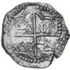 Image 2 : Potosi, Bolivia, cob 8 reales, 1621 T, quadrants of cross transposed, Grade 2.
