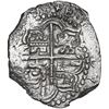 Image 2 : Potosi, Bolivia, cob 8 reales, Philip III, assayer not visible, Grade 1.