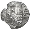 Image 1 : Potosi, Bolivia, cob 8 reales, Philip III, assayer not visible, Grade 2.