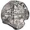 Image 2 : Potosi, Bolivia, cob 8 reales, Philip III, assayer not visible, Grade 2.