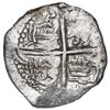 Image 2 : Potosi, Bolivia, cob 8 reales, Philip III, assayer not visible, no Grade on certificate.