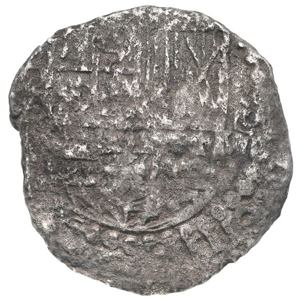 Potosi, Bolivia, cob 8 reales, Philip III, assayer not visible,  9 points,  with hand-signed certifi