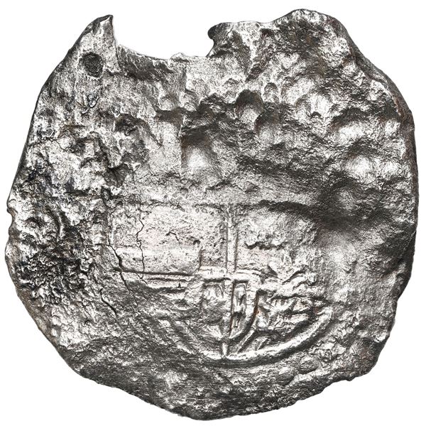 Potosi, Bolivia, cob 8 reales, Philip III, assayer not visible, Grade 4, ex-Vanguard.
