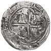 Image 2 : Potosi, Bolivia, cob 4 reales, Philip II, assayer B (1st period), Grade 1.
