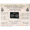 Image 3 : Potosi, Bolivia, cob 4 reales, Philip III, assayer Q, Grade 3, with 1982 certificate.