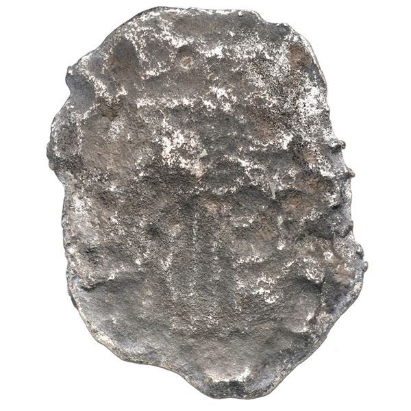 Potosi, Bolivia, cob 4 reales, Philip III, assayer not visible, Grade 4 ("1 point"), with hand-signe