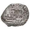 Image 1 : Potosi, Bolivia, cob 2 reales, Philip III, assayer R (straight leg), Grade 4.