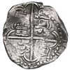 Image 2 : Potosi, Bolivia, cob 8 reales, Philip III, assayer T, upper half of shield transposed.