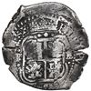 Image 1 : Potosi, Bolivia, cob 8 reales, 1653 E, 1-PH-6 at top, P over inverted E to left and E over inverted 