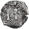 Image 2 : Potosi, Bolivia, cob 8 reales, 1653 E, 1-PH-6 at top, P over inverted E to left and E over inverted 