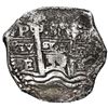 Image 1 : Potosi, Bolivia, cob 8 reales, 1655 E, denomination 8 above cross.
