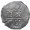 Image 2 : Potosi, Bolivia, cob 8 reales, 1655 E, dot-PH-dot at top, pomegranate above cross, ex-Mastalir.