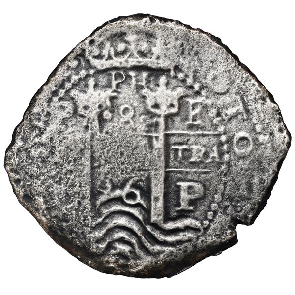 Potosi, Bolivia, cob 8 reales, 1662 E.