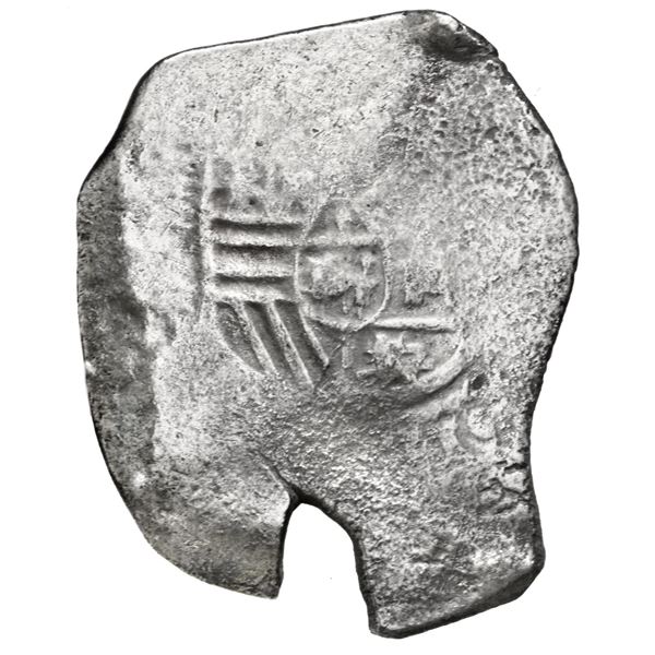 Mexico City, Mexico, cob 8 reales, Charles II, assayer not visible.