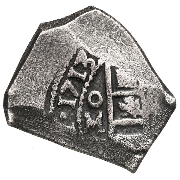 Mexico City, Mexico, cob 4 reales, 1713 (J), NGC VF details (1715 Fleet Shipwreck Label).