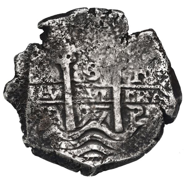 Potosi, Bolivia, cob 8 reales, 1697 F.