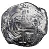 Image 2 : Potosi, Bolivia, cob 8 reales, 1698 F, NGC VF details / saltwater damage (1715 Fleet Shipwreck Label