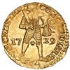 Image 1 : Utrecht, United Netherlands, gold ducat, 1729, NGC MS 63 / Vliegenthart (Shipwreck Label).