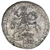 Image 1 : Overijssel, United Netherlands, "rider" ducatoon, 1734, NGC UNC details / saltwater damage / Vliegen