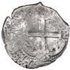 Image 2 : Potosi, Bolivia, cob 4 reales, 1666 E, NGC genuine / Piedmont.