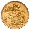 Image 2 : Melbourne, Australia (under Great Britain), gold sovereign, Victoria (young head), 1872-M, horse rev