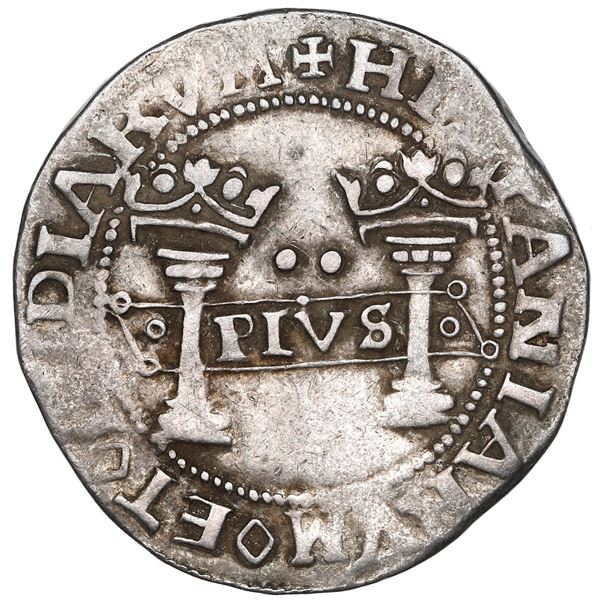 Mexico City, Mexico, 2 reales, Charles-Joanna, "Early Series," assayer P to right, mintmark M to lef