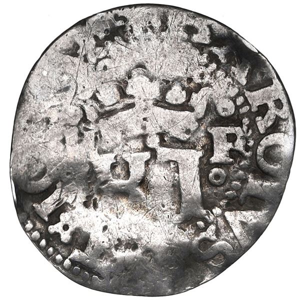 Mexico City, Mexico, 1/2 real, Charles-Joanna, "Early Series," assayer F/P to right, mintmark M to l