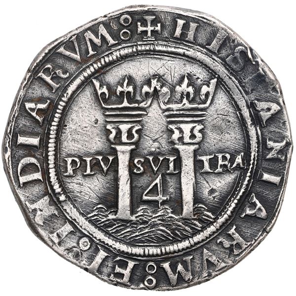 Mexico City, Mexico, 4 reales, Charles-Joanna, "Late Series," assayer L to right, mintmark oM to lef