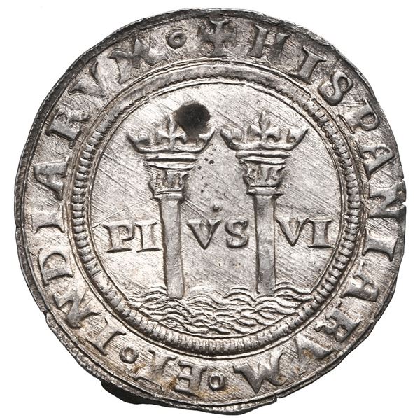 Mexico City, Mexico, 1 real, Charles-Joanna, "Late Series," assayer A to right, mintmark oM to left