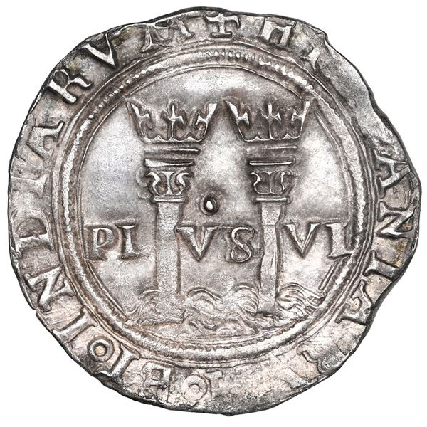 Mexico City, Mexico, 1 real, Charles-Joanna, "Late Series," assayer L to right, mintmark oM to left